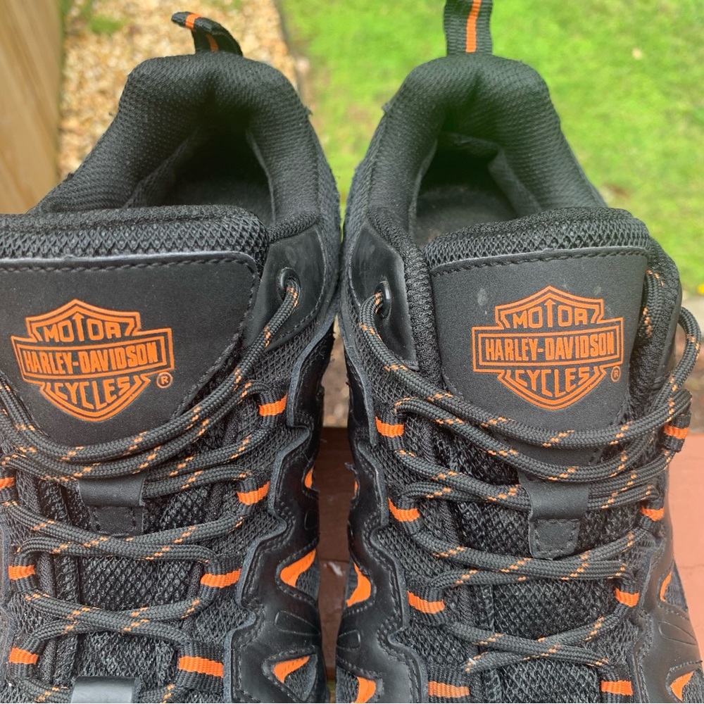 Men's Harley Davidson Composite Toe Eastfield WP Metal Free Work Shoe D93327 - Picture 15 of 16